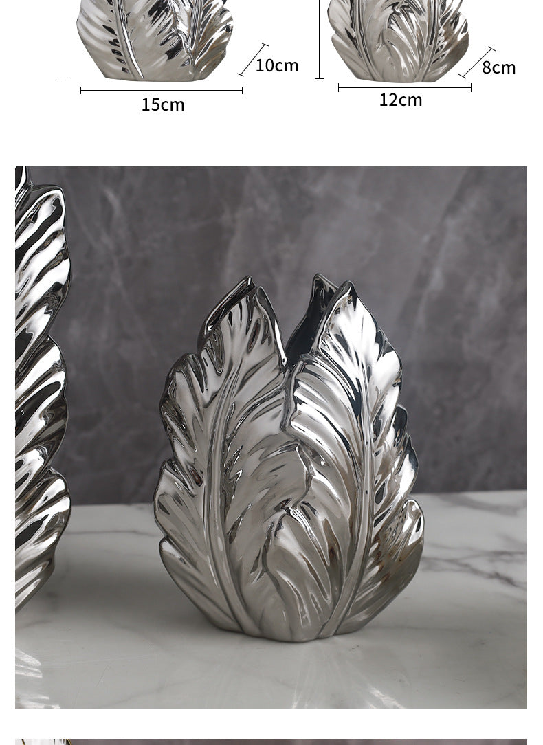 DecorBites™ Luxurious Gold Ceramic Vases for Home Decor