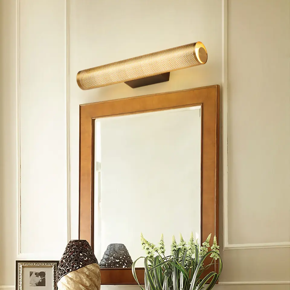 DecorBites™ Luxury Gold Vanity Wall Sconce