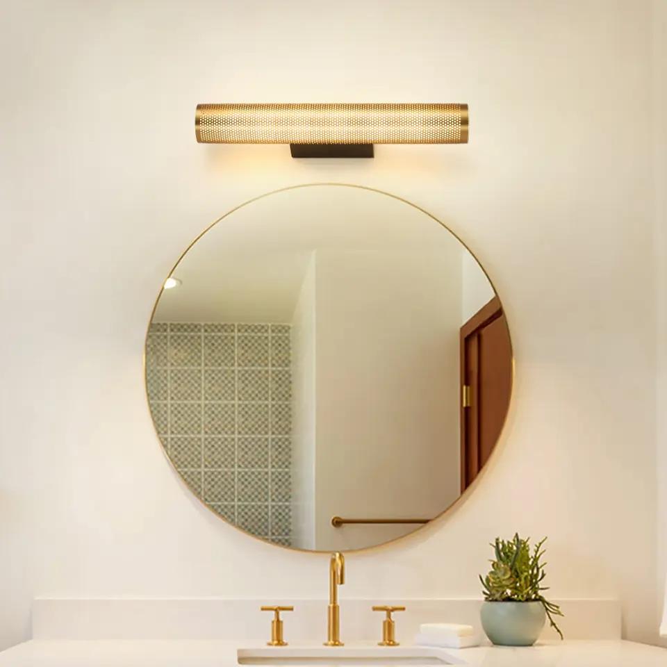 DecorBites™ Luxury Gold Vanity Wall Sconce