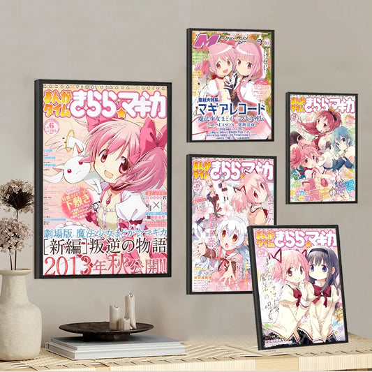 DecorBites™ Madoka Magica Anime Poster - High-Quality Wall Art