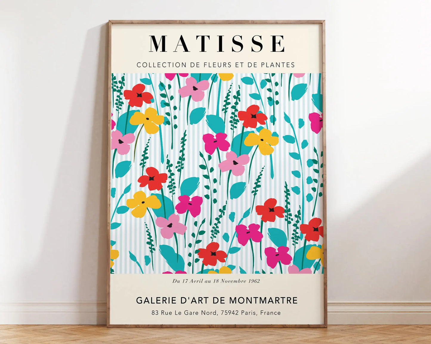 DecorBites™ Matisse Floral Art Prints - Flower Market Exhibition