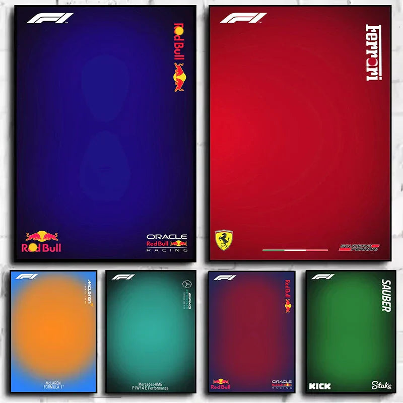 DecorBites™ Minimalist Formula 1 Canvas Wall Art
