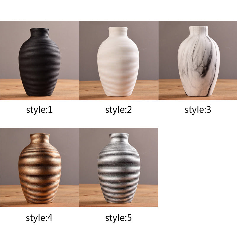 DecorBites™ Modern Ceramic Nordic Flower Vase for Home Decor