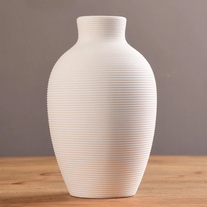 DecorBites™ Modern Ceramic Nordic Flower Vase for Home Decor