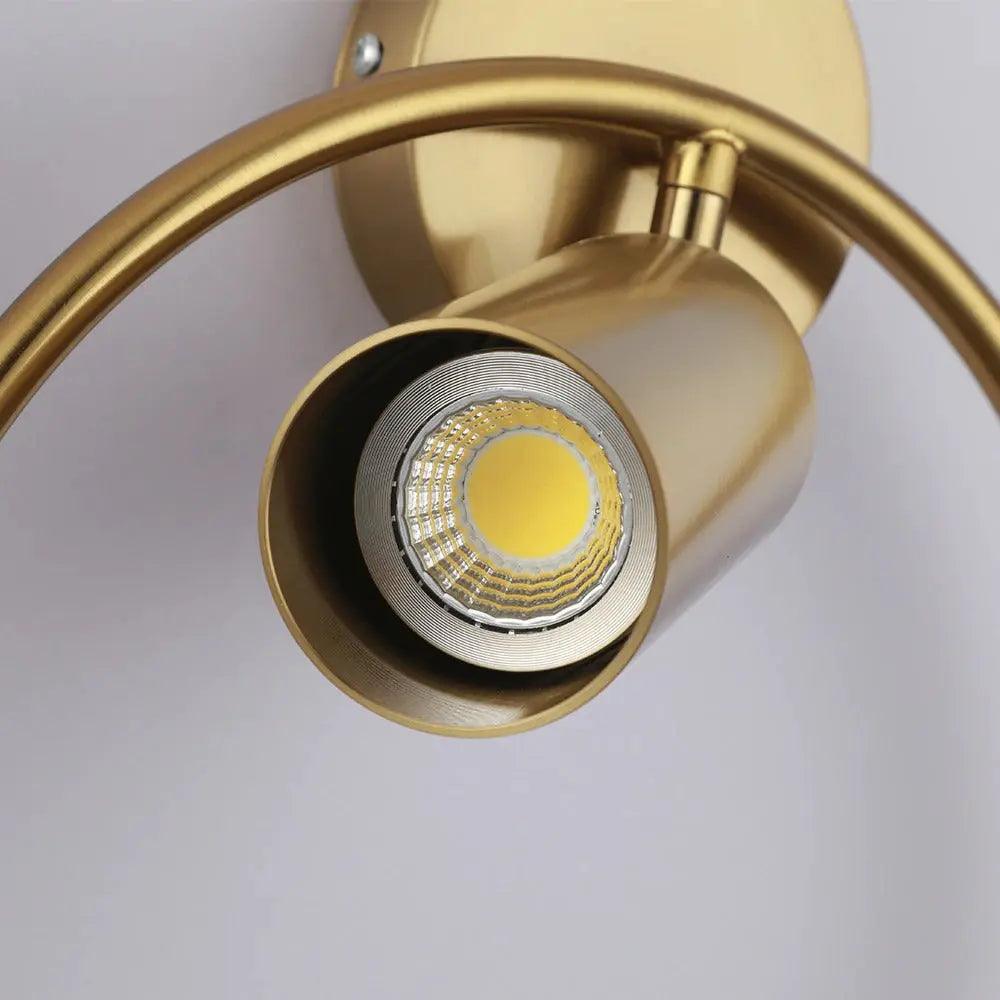 DecorBites™ Modern Gold & Black Wall Sconce