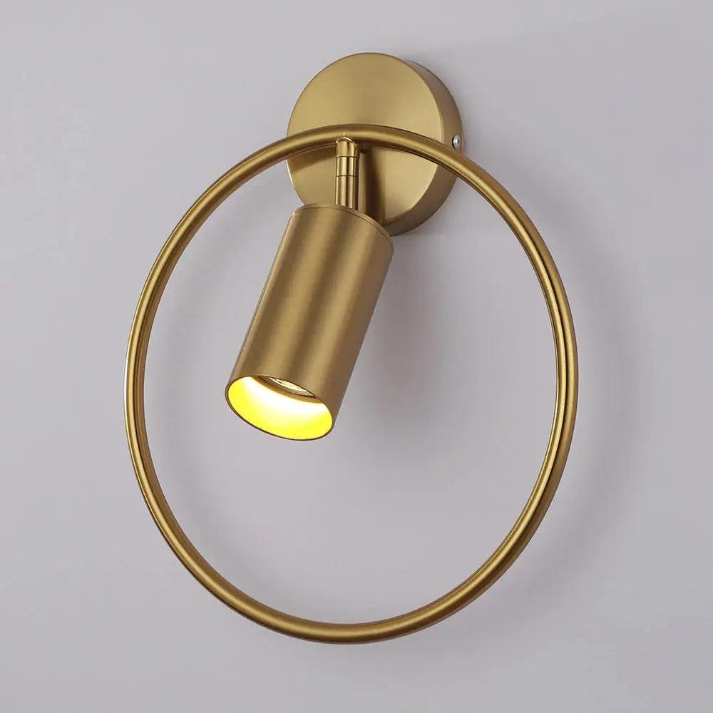 DecorBites™ Modern Gold & Black Wall Sconce