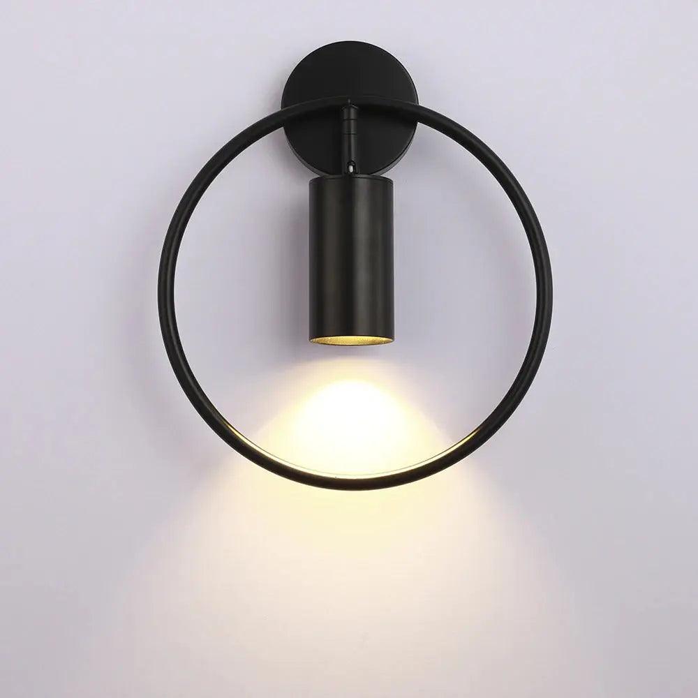 DecorBites™ Modern Gold & Black Wall Sconce