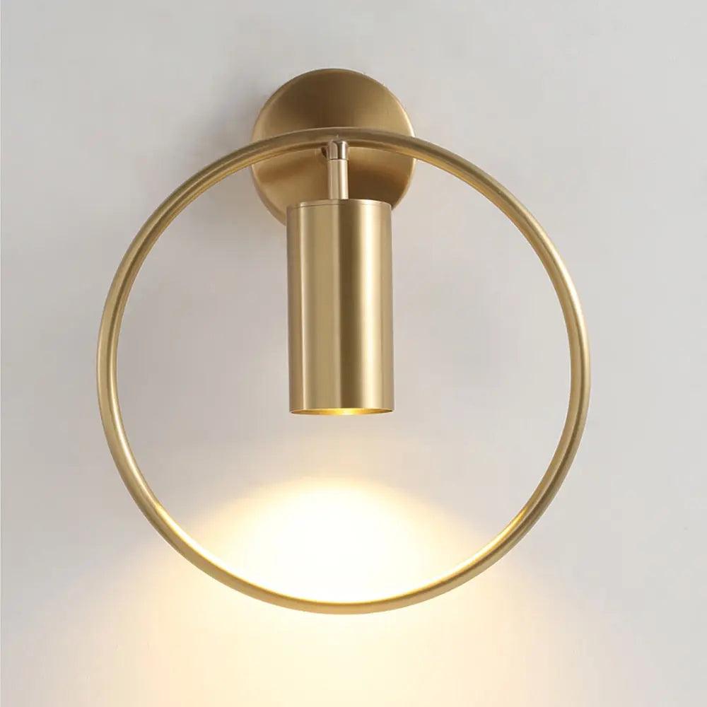 DecorBites™ Modern Gold & Black Wall Sconce