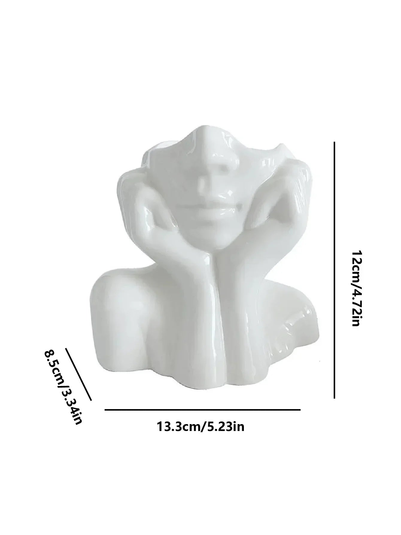 DecorBites™ Modern Human Body Shape Resin Vase