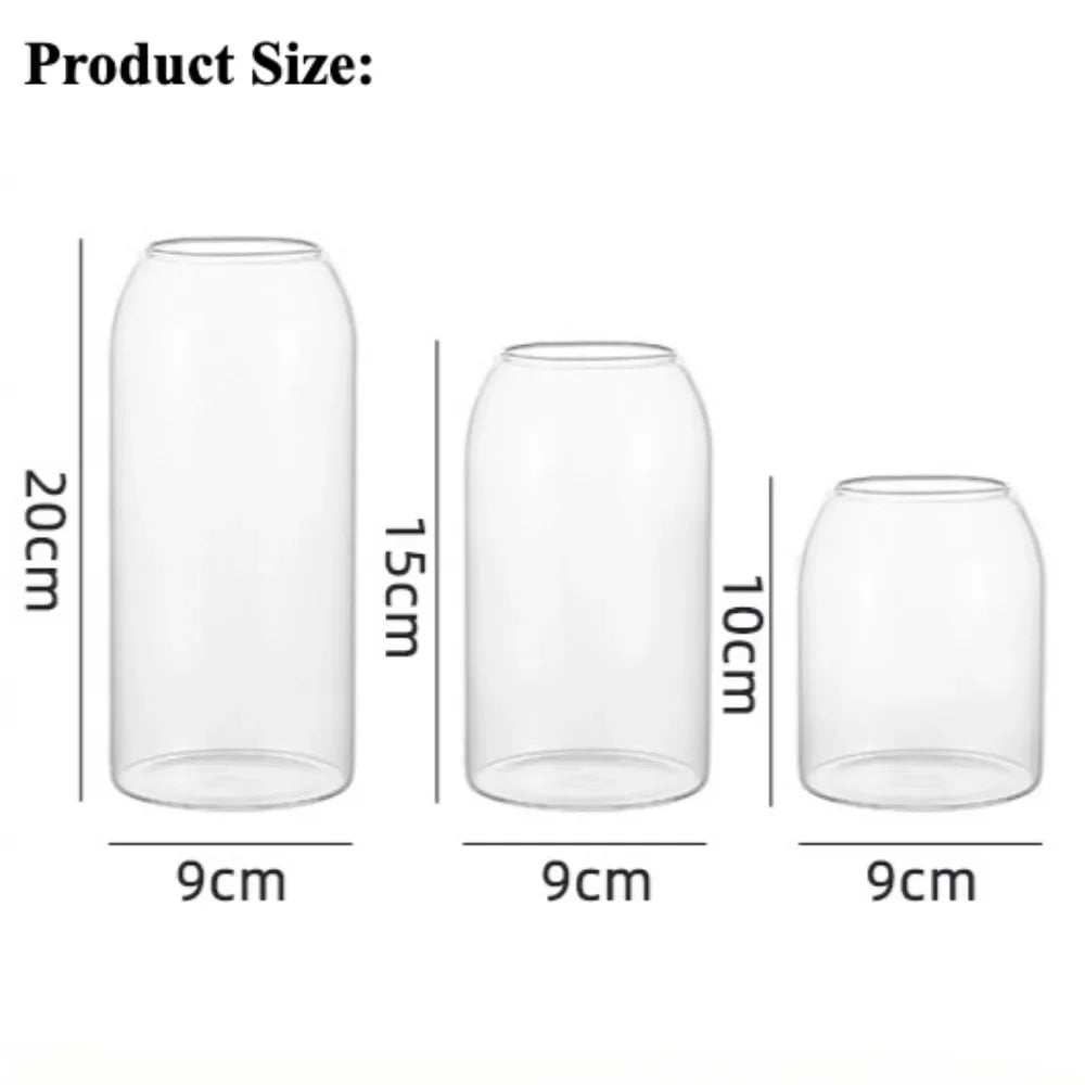 DecorBites™ Modern Hydroponic Glass Flower Vase for Home & Wedding