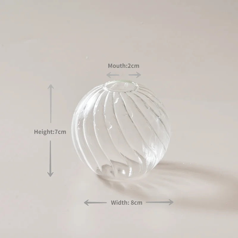 DecorBites™ Modern Nordic Glass Vases Set for Home and Wedding