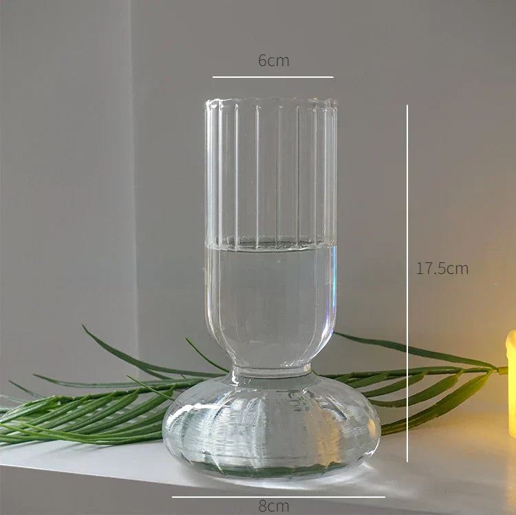 DecorBites™ Modern Nordic Glass Vases Set for Home and Wedding