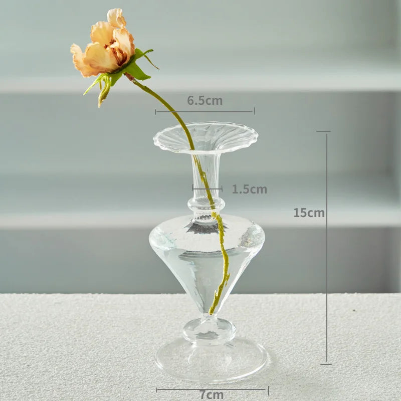 DecorBites™ Modern Nordic Glass Vases Set for Home and Wedding