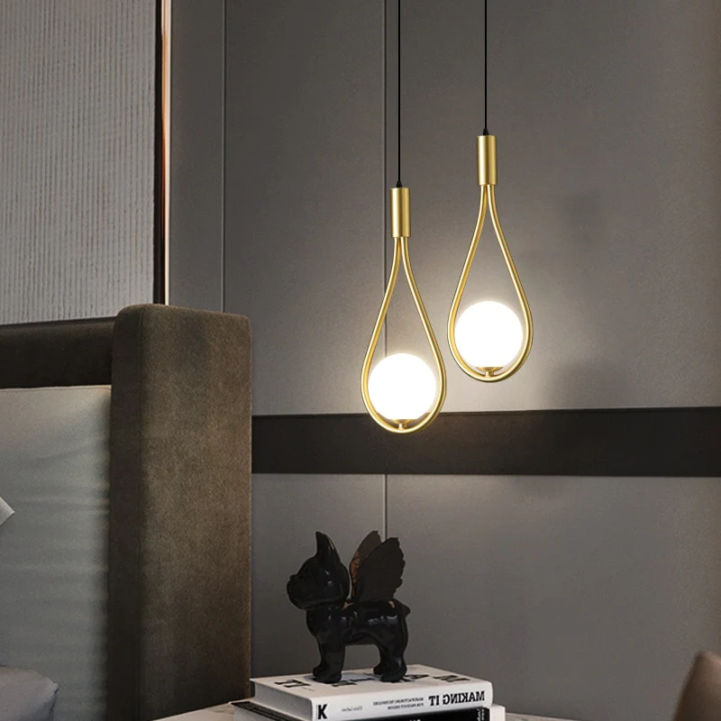 DecorBites™ Modern Nordic Pendant Light in Black or Gold