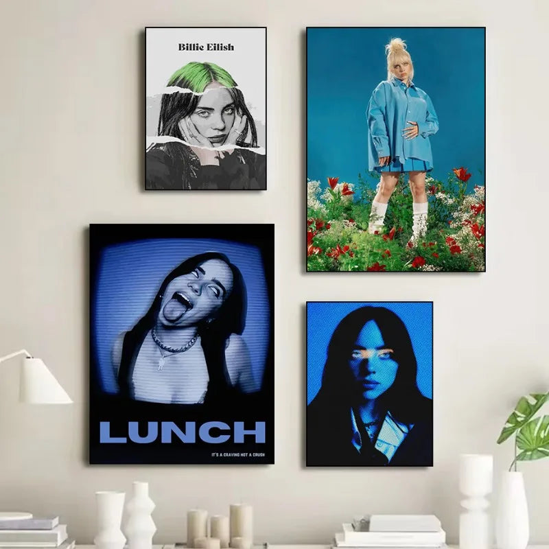DecorBites™ Modern Singer B-Billies Print Canvas Wall Art