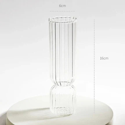 DecorBites™ Modern Transparent Glass Vases Set for Home