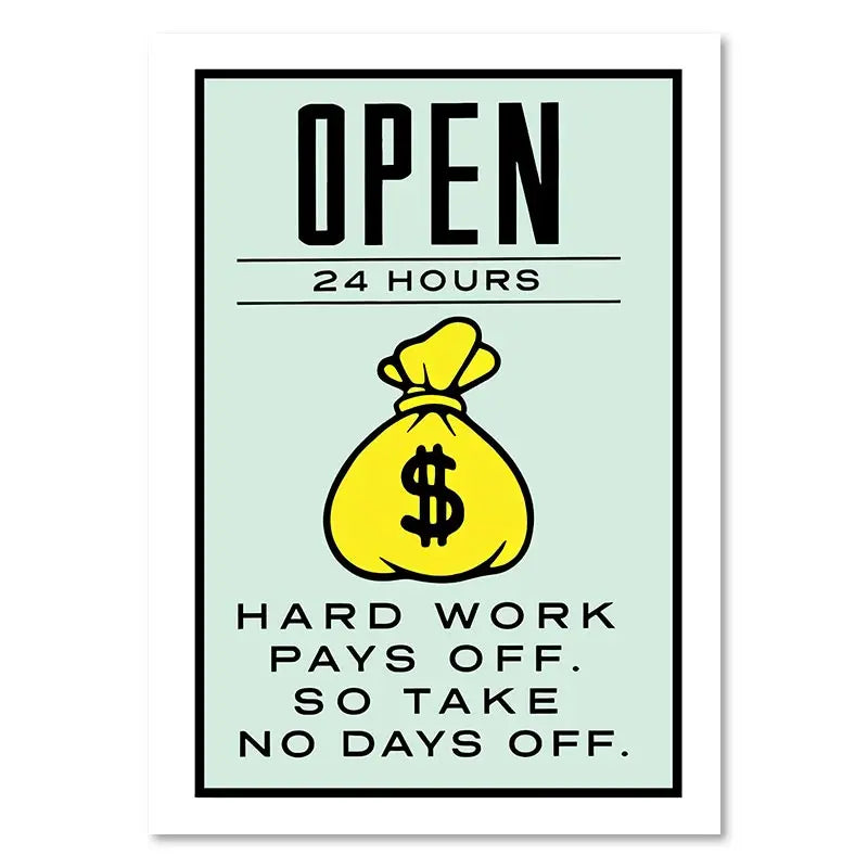 DecorBites™ Monopoly Millionaire Canvas Wall Art