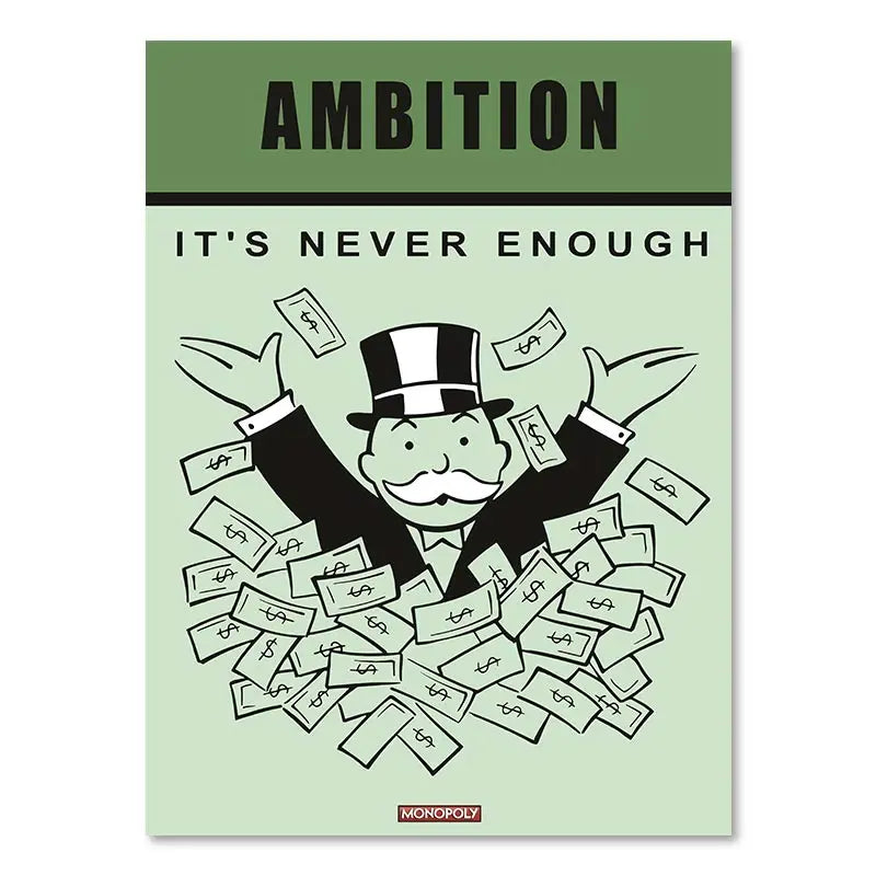 DecorBites™ Monopoly Millionaire Canvas Wall Art