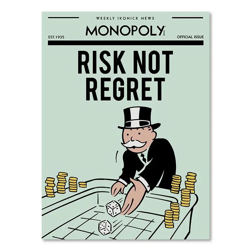 DecorBites™ Monopoly Millionaire Canvas Wall Art