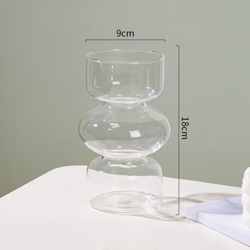 DecorBites™ Nordic Glass Flower Vase Home Decor
