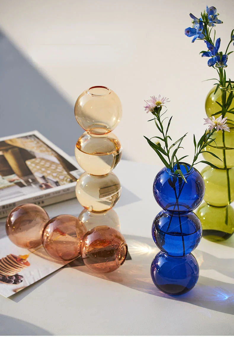 DecorBites™ Nordic Glass Vase - Home Decoration Gift