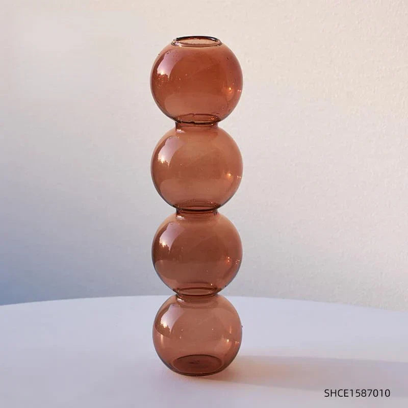 DecorBites™ Nordic Glass Vase - Home Decoration Gift