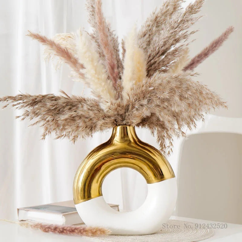DecorBites™ Nordic Style Circle Vase for Flower Arrangement