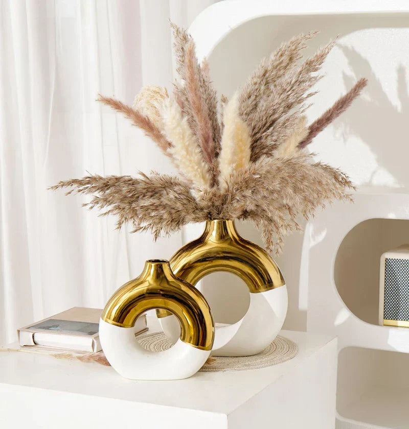 DecorBites™ Nordic Style Circle Vase for Flower Arrangement