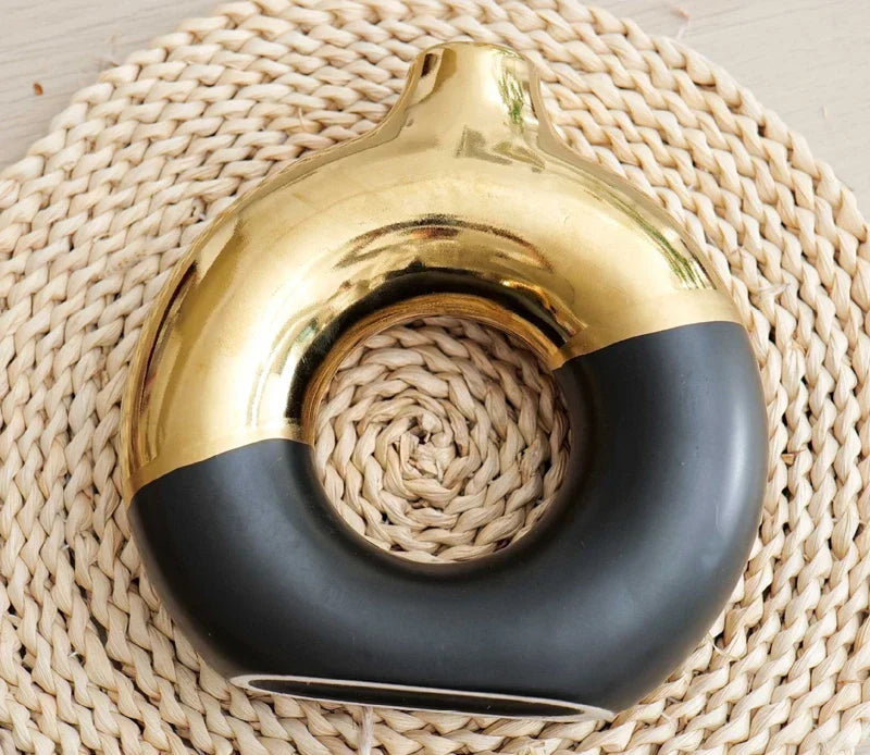 DecorBites™ Nordic Style Circle Vase for Flower Arrangement