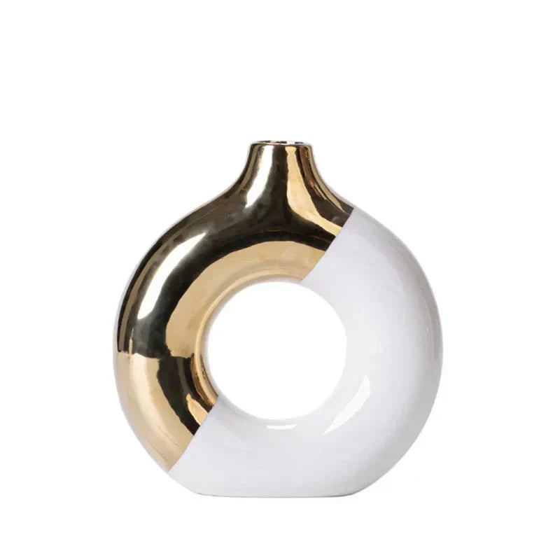 DecorBites™ Nordic Style Circle Vase for Flower Arrangement