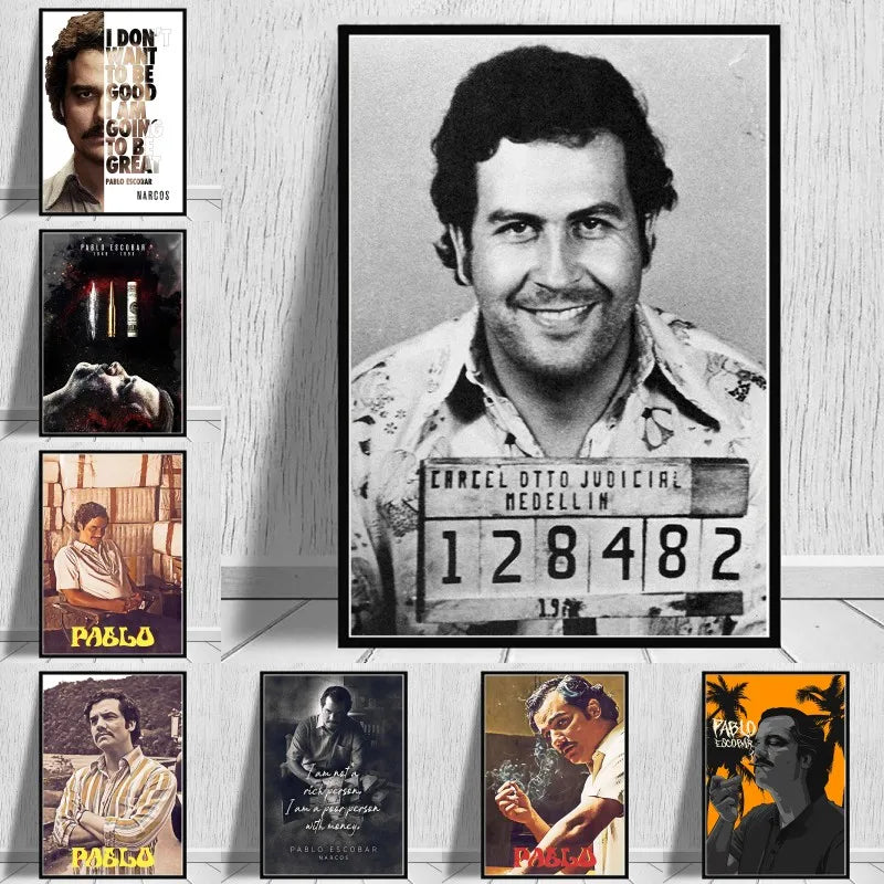 DecorBites™ Pablo Escobar Drug Lord Canvas Wall Art