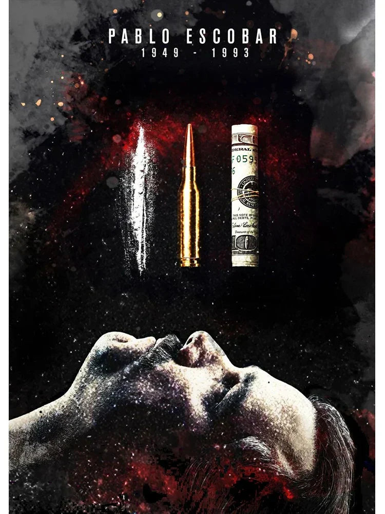 DecorBites™ Pablo Escobar Drug Lord Canvas Wall Art