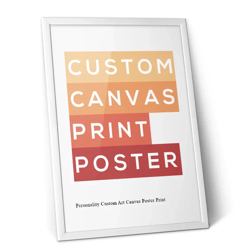 DecorBites™ Personalized Custom Canvas Wall Art Print