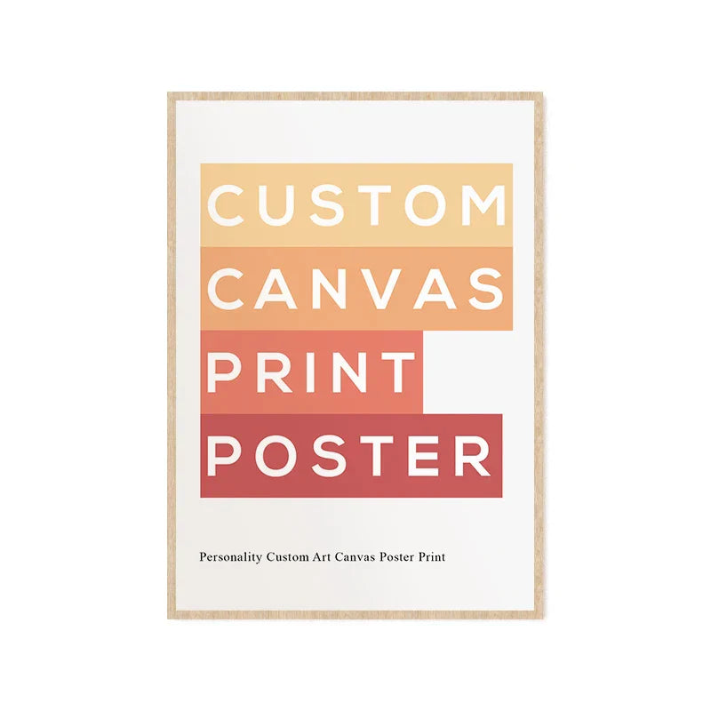 DecorBites™ Personalized Custom Canvas Wall Art Print
