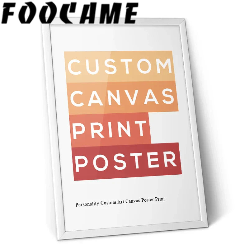 DecorBites™ Personalized Custom Canvas Wall Art Print