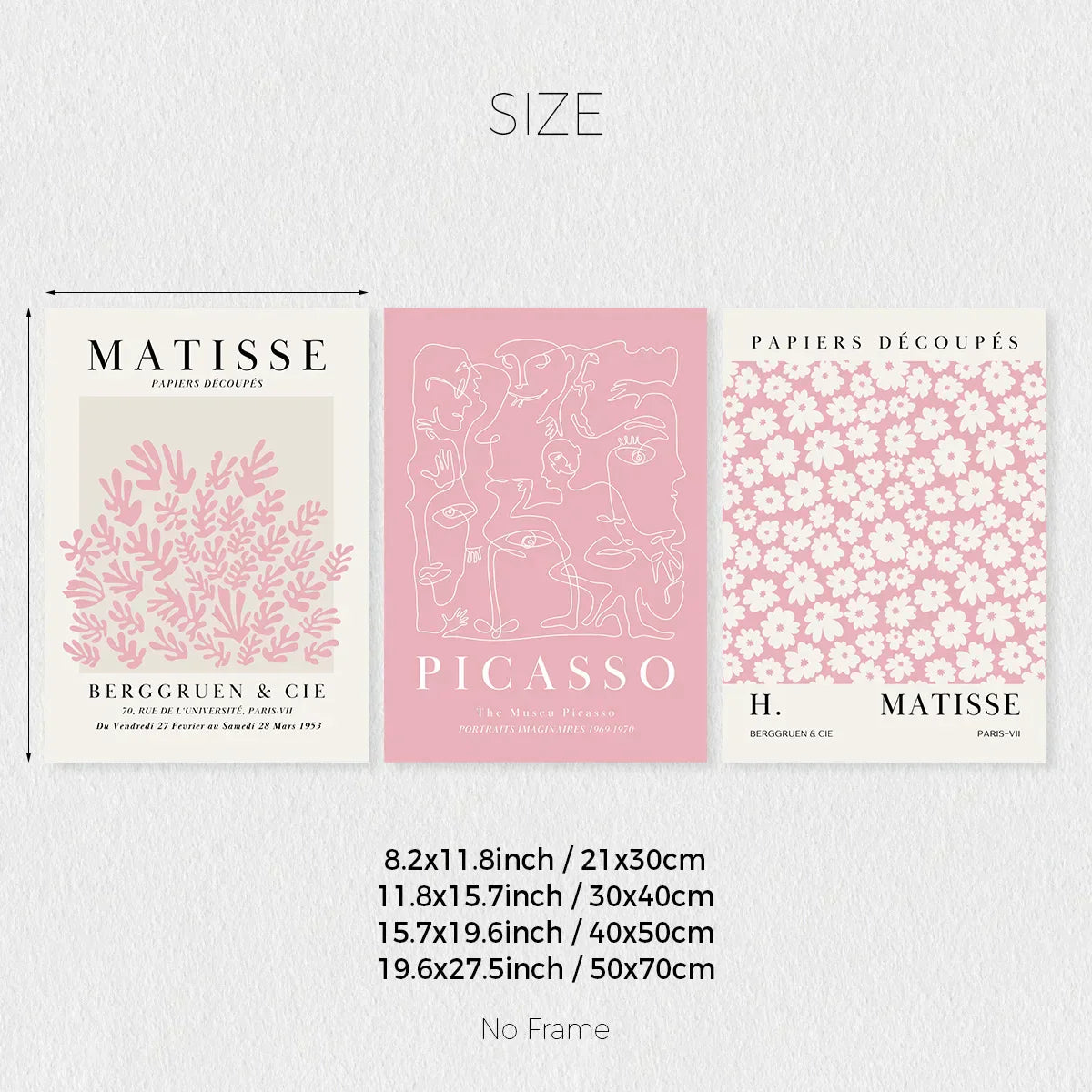 DecorBites™ Pink Abstract Sage Wall Art Set