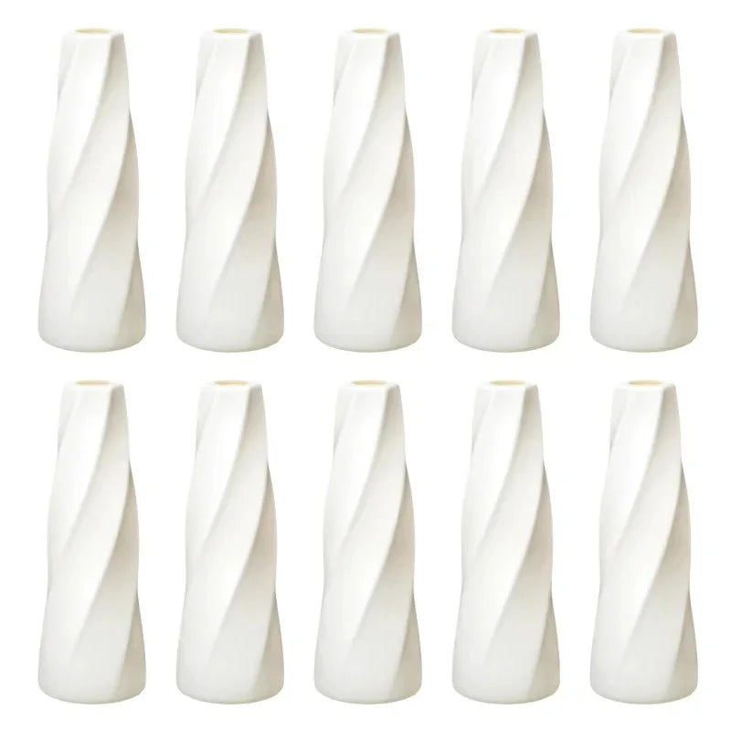 DecorBites™ Plastic Retro Flower Vases 6-20 Pack