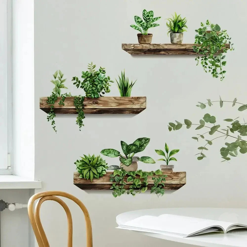 DecorBites™ Potted Plant Wall Decals - DIY Home Decoration