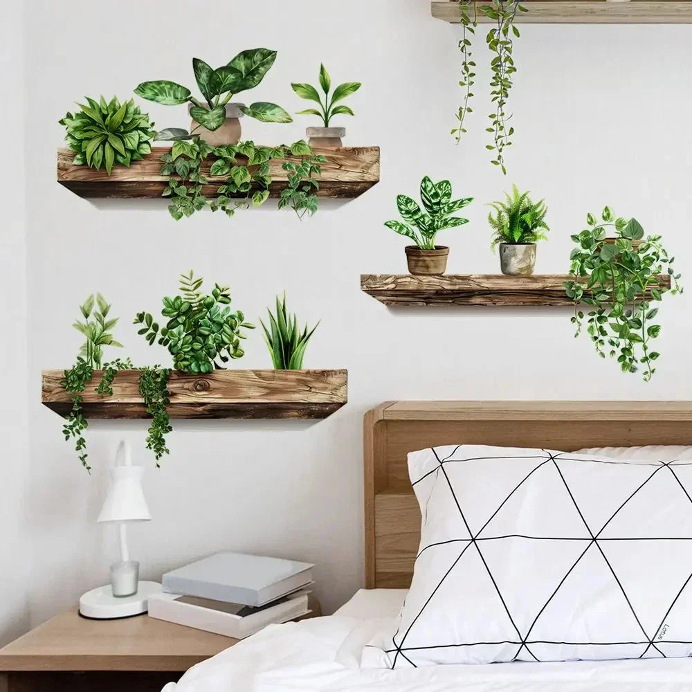DecorBites™ Potted Plant Wall Decals - DIY Home Decoration