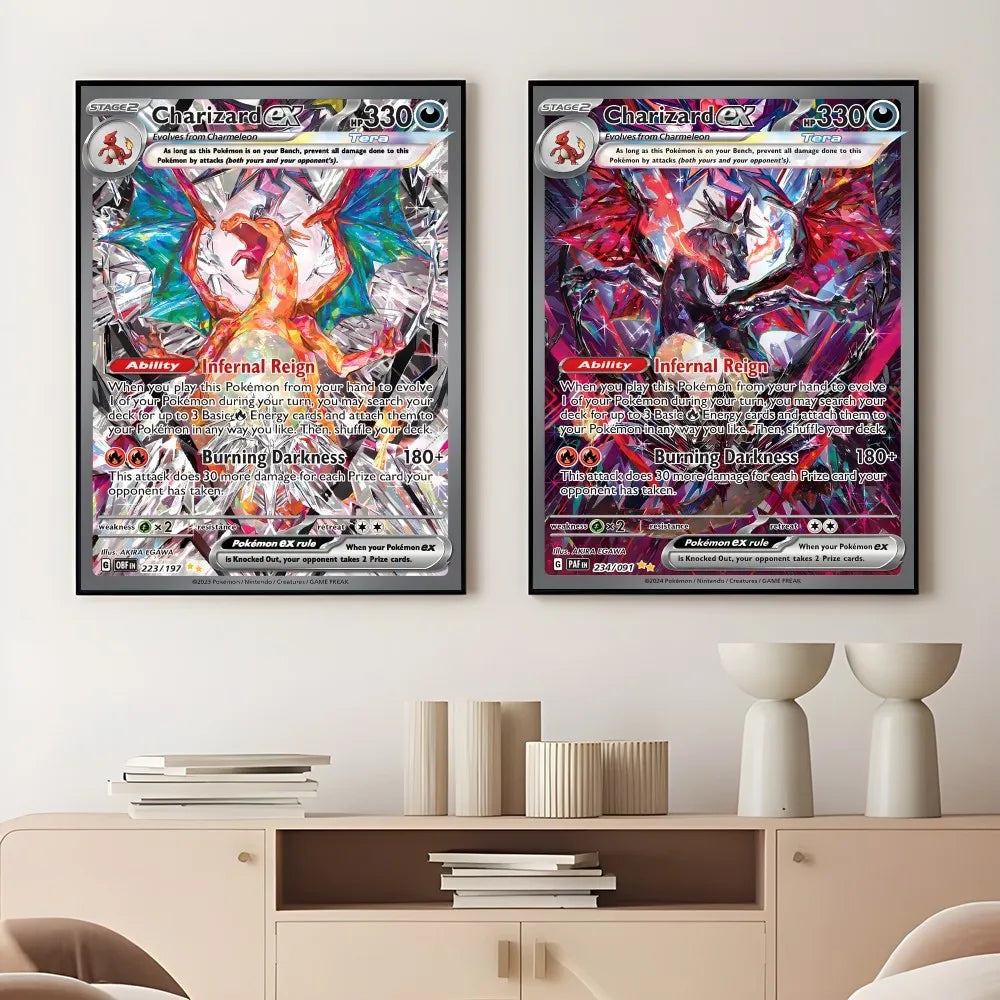 DecorBites™ Rare Japanese Anime Charizard Poster Decoration Art