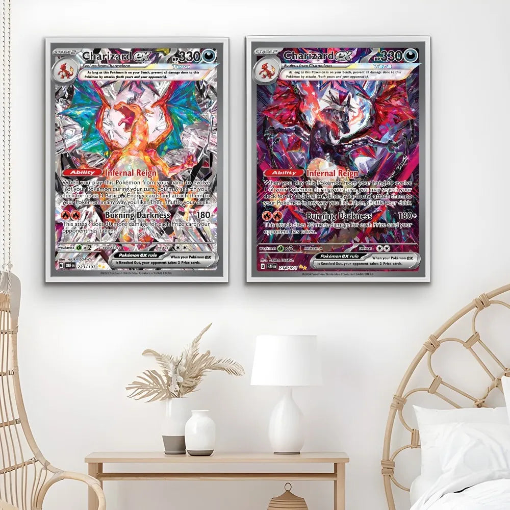 DecorBites™ Rare Japanese Anime Charizard Poster Decoration Art