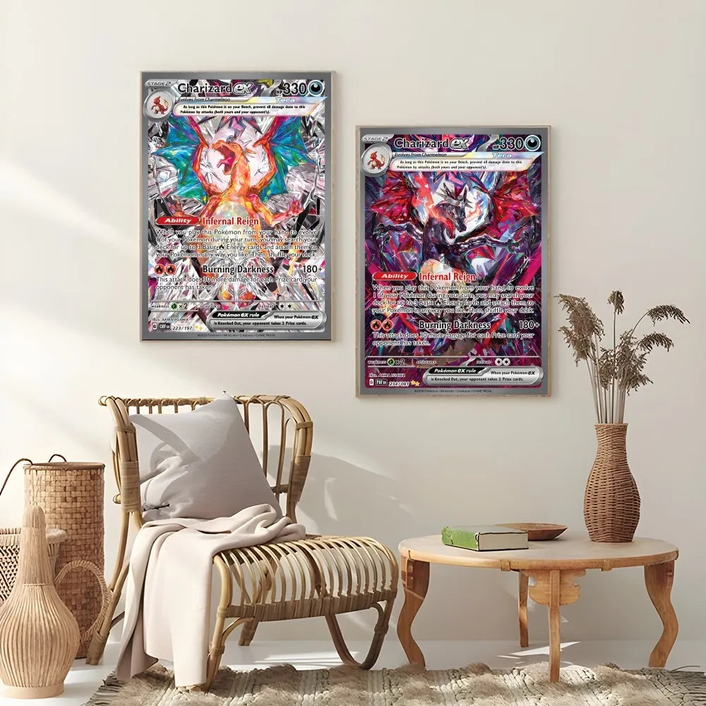 DecorBites™ Rare Japanese Anime Charizard Poster Decoration Art