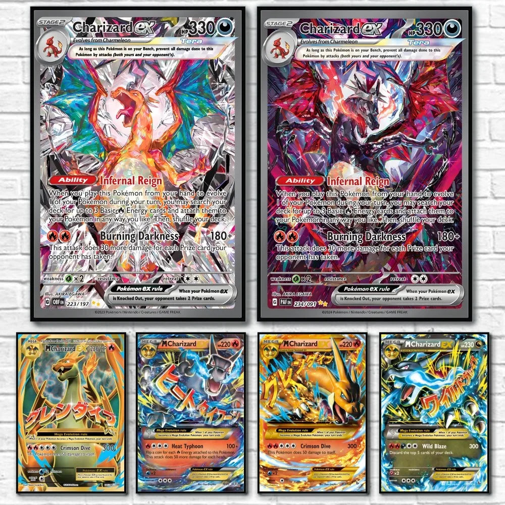 DecorBites™ Rare Japanese Anime Charizard Poster Decoration Art