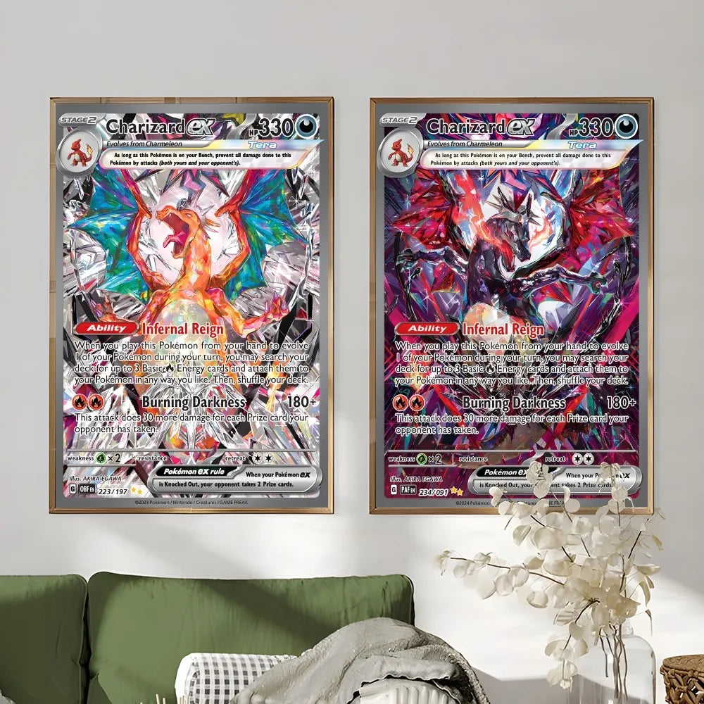 DecorBites™ Rare Japanese Anime Charizard Poster Decoration Art