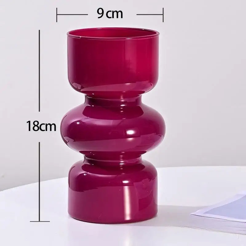 DecorBites™ Retro Glass Vase for DIY Flower Arrangements