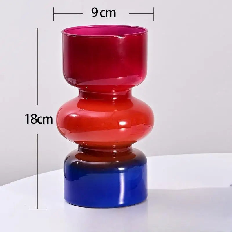DecorBites™ Retro Glass Vase for DIY Flower Arrangements