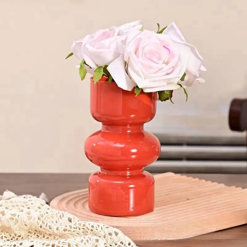 DecorBites™ Retro Glass Vase for DIY Flower Arrangements