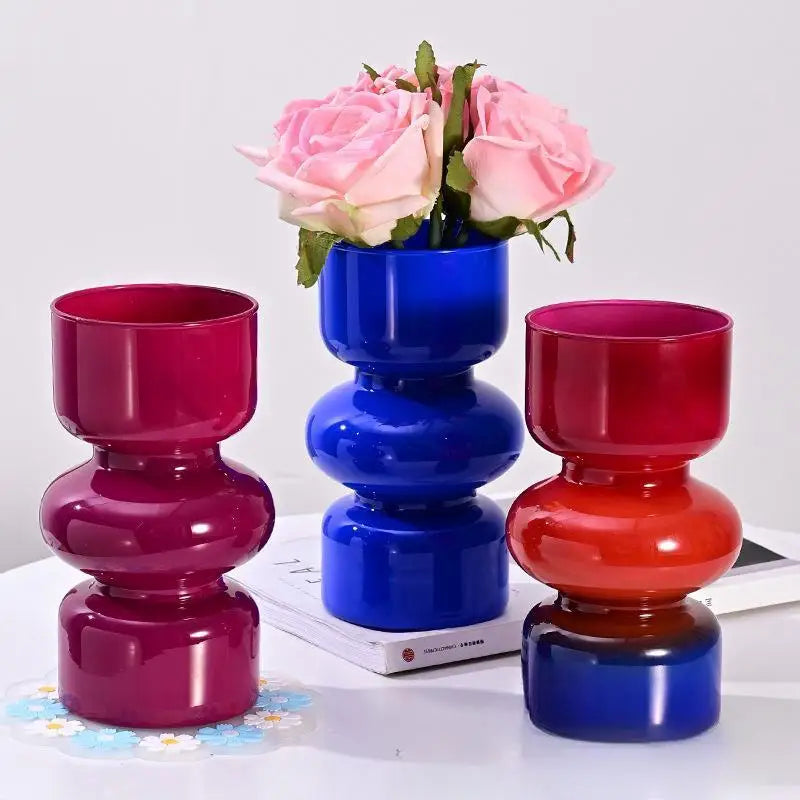 DecorBites™ Retro Glass Vase for DIY Flower Arrangements