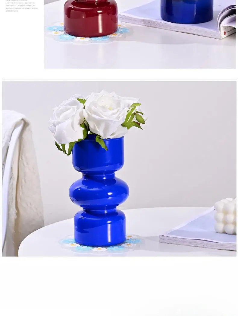 DecorBites™ Retro Glass Vase for DIY Flower Arrangements