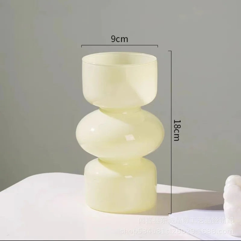 DecorBites™ Retro Glass Vase for DIY Flower Arrangements